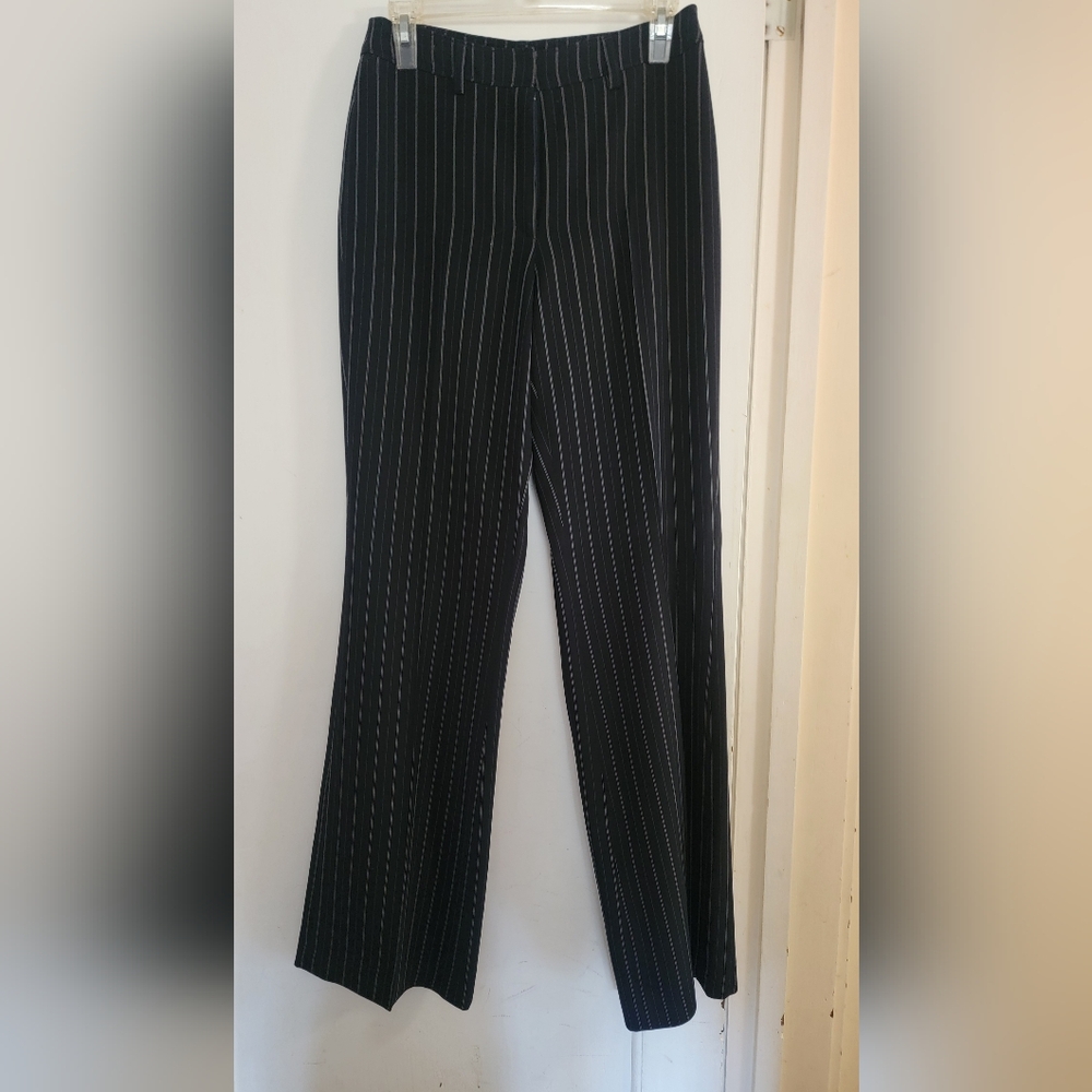Black Pinstripe Pants